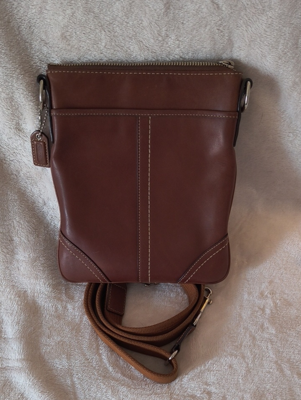 Coach Brown Leather Crossbody Bag